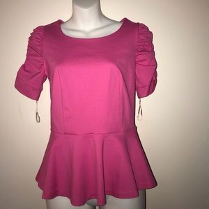 INC peplum pink Shirt Size Small